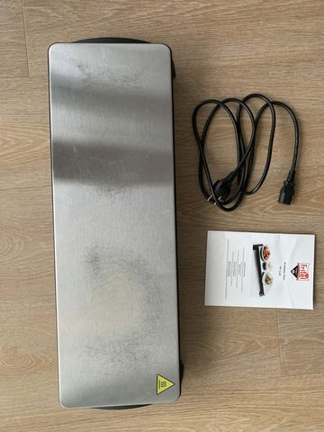 warmhoud plaat voor borden en maaltijden van inox Fritel WT-3158